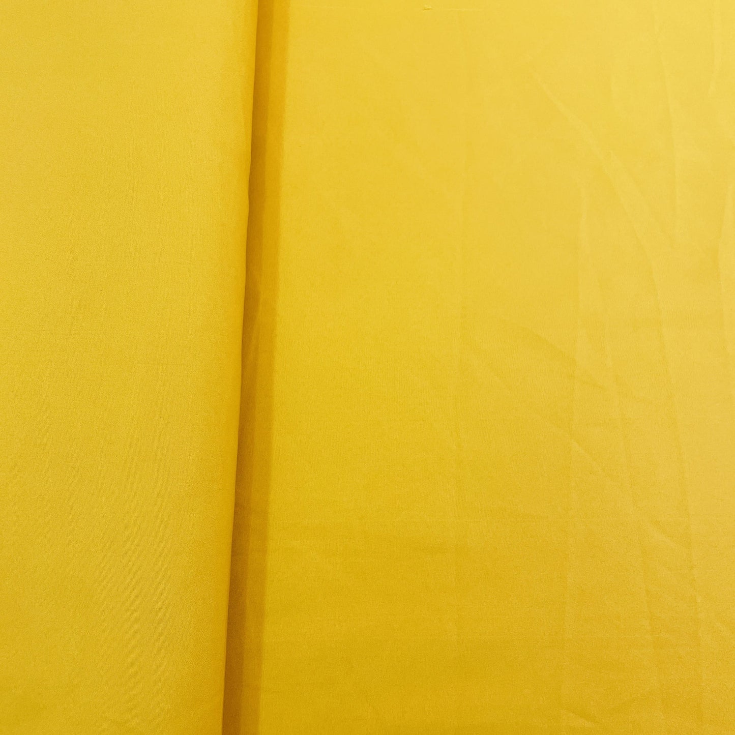 Exclusive Mustard Yellow Solid Malai Crepe Fabric