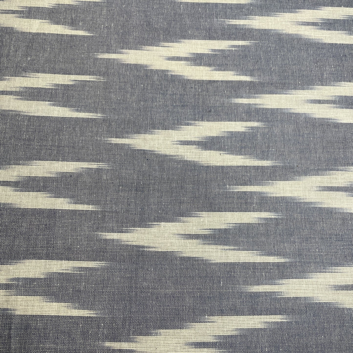 Premium Light Purple White Ikkat Print Cotton Fabric