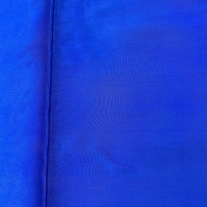 Royal Blue Solid Natural Crepe Fabric 19729