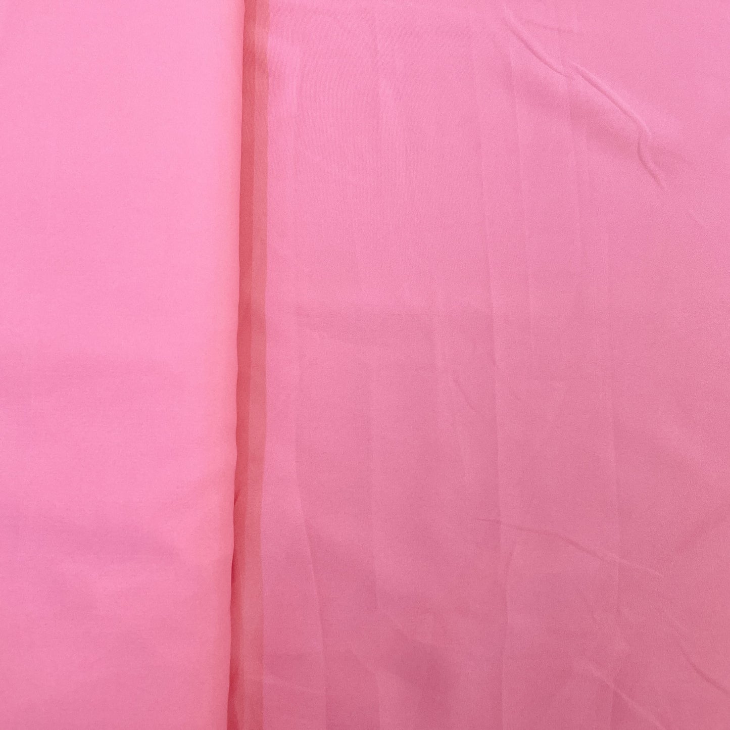 Exclusive Brink Pink Solid Malai Crepe Fabric