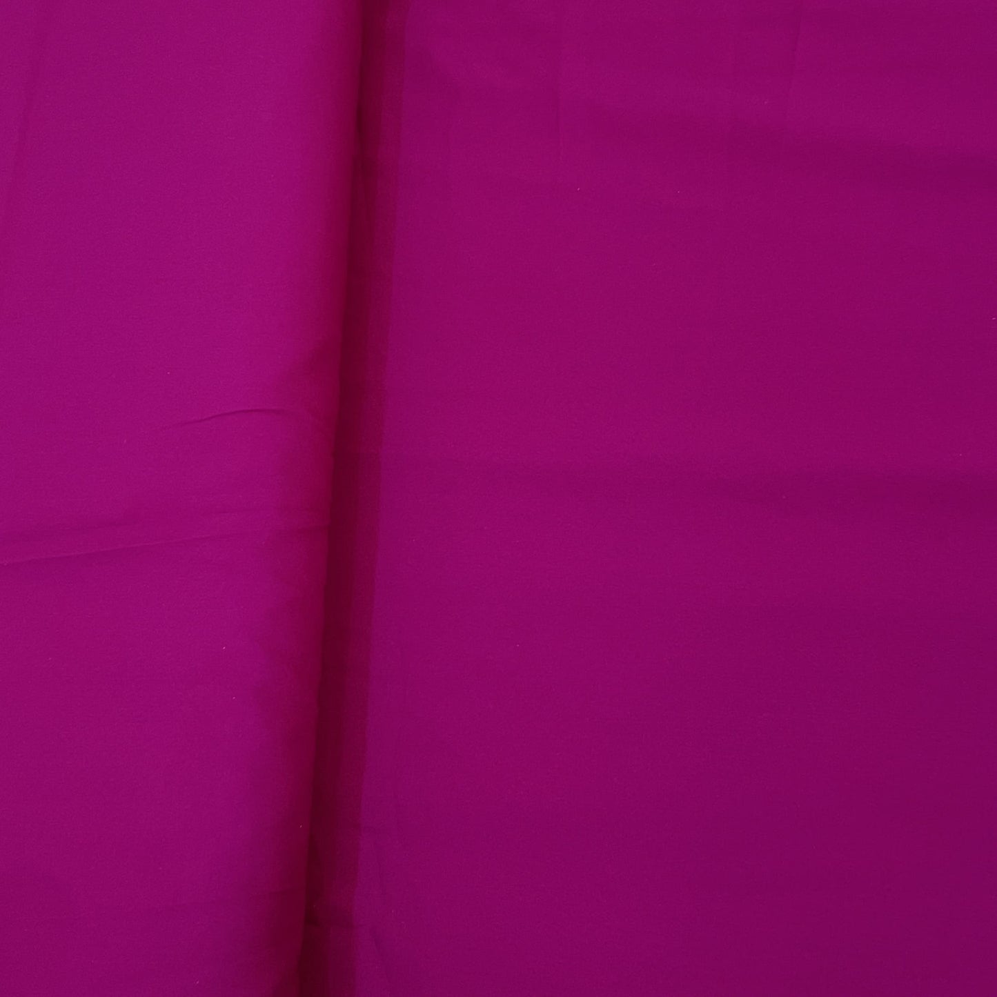 Exclusive Magenta Purple Solid Malai Crepe Fabric