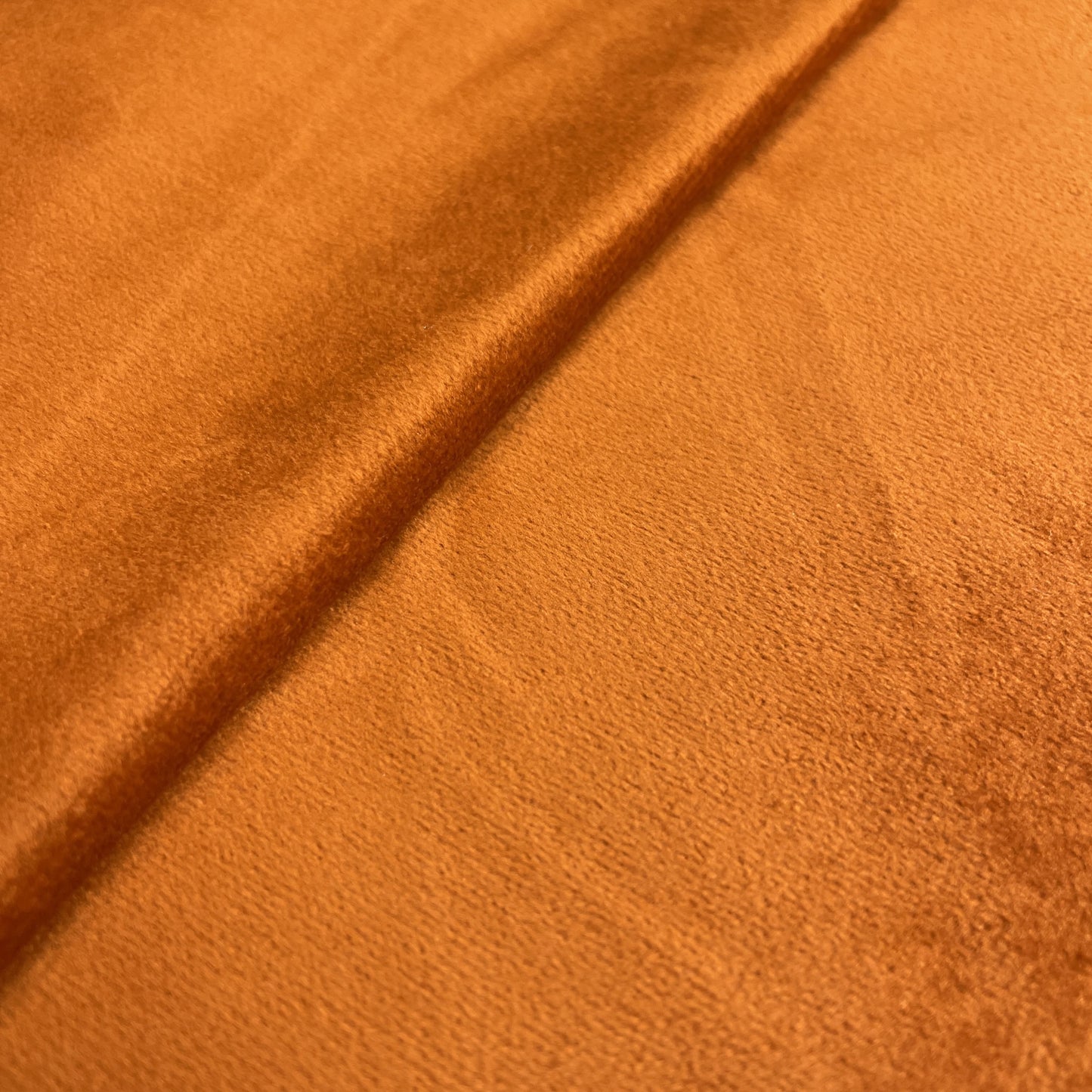 Premium Orange Solid Holland Velvet Fabric