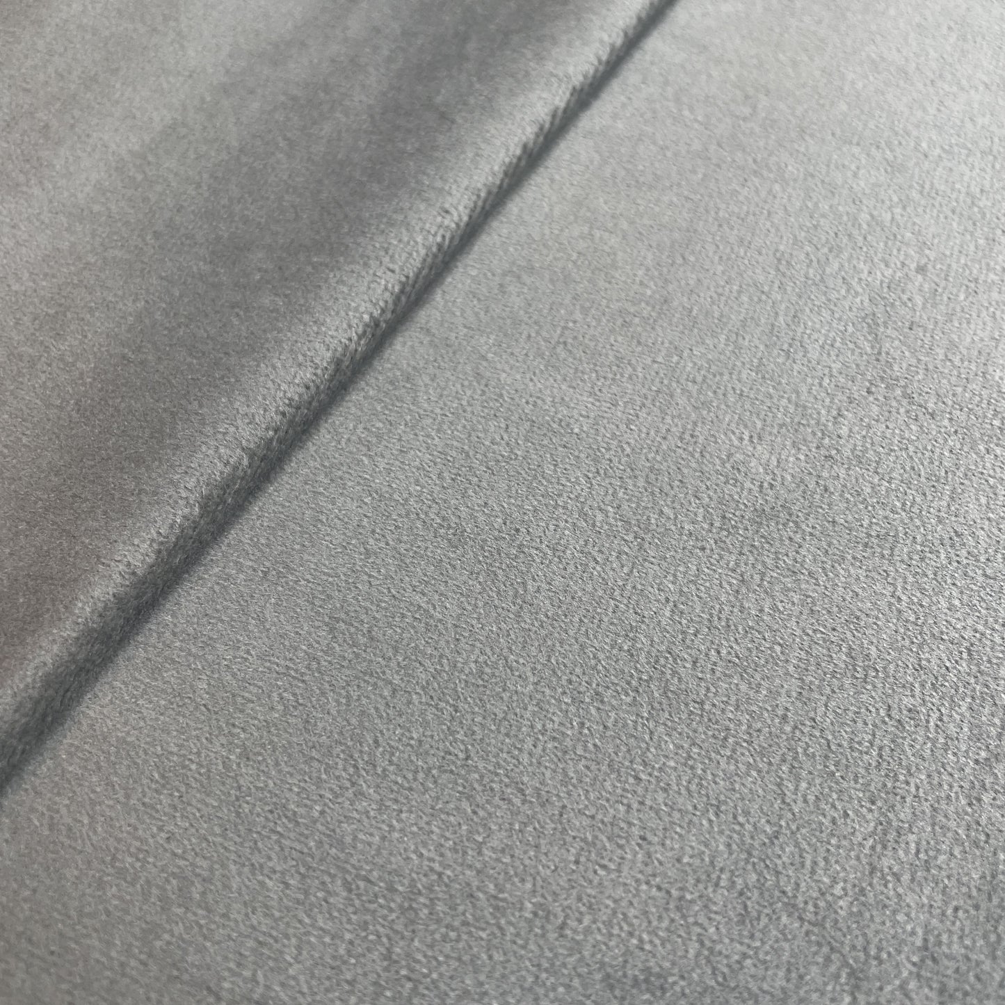 Premium Gray Solid Holland Velvet Fabric
