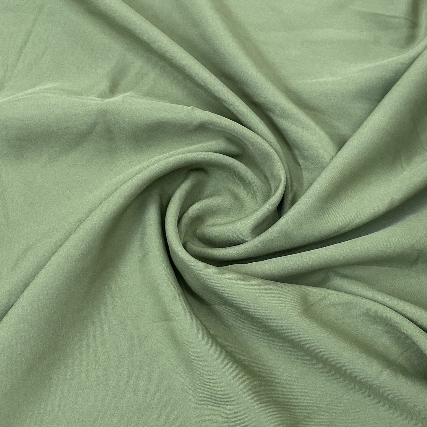 Exclusive Jungle Green Solid Malai Crepe Fabric