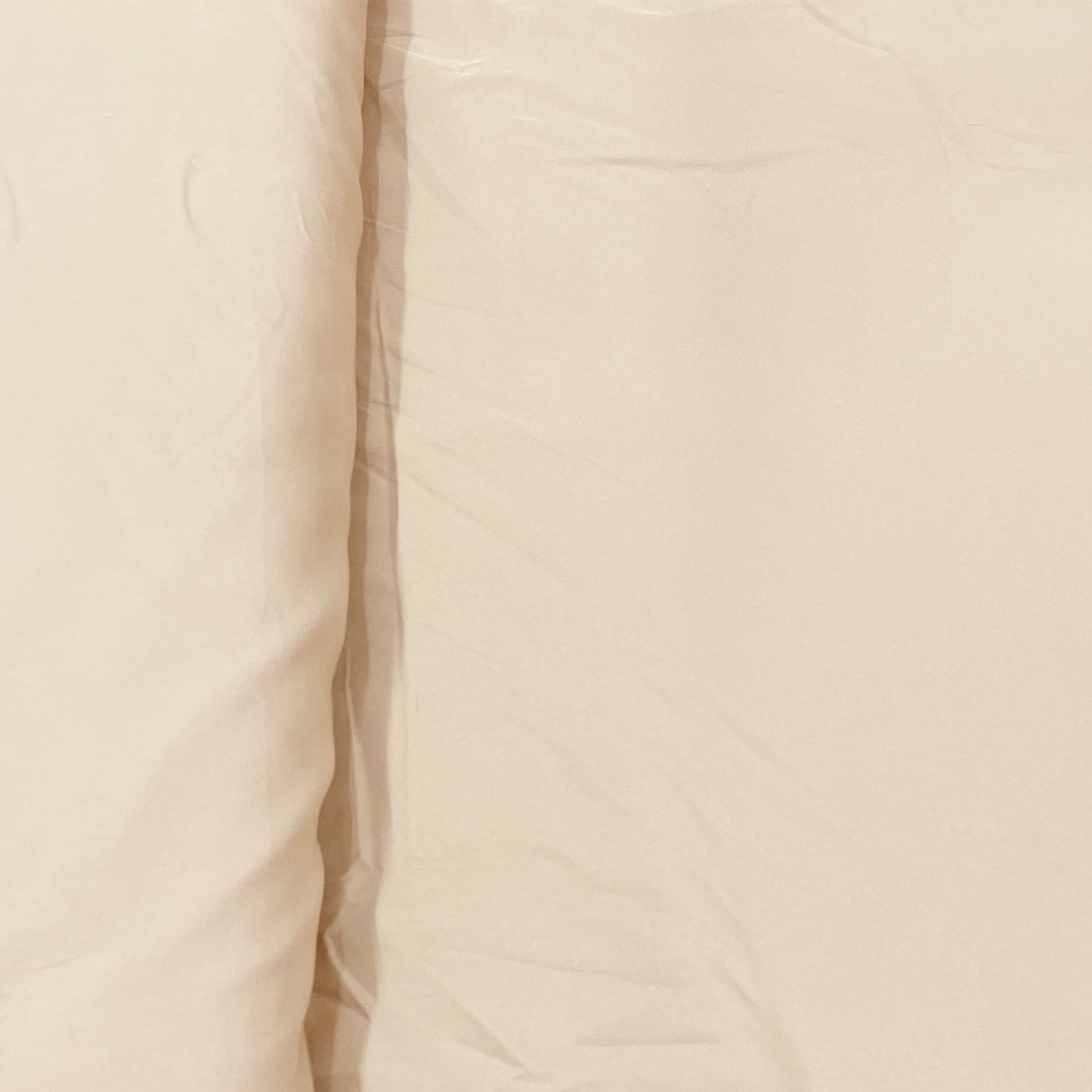 Exclusive Latte Cream Solid Malai Crepe Fabric