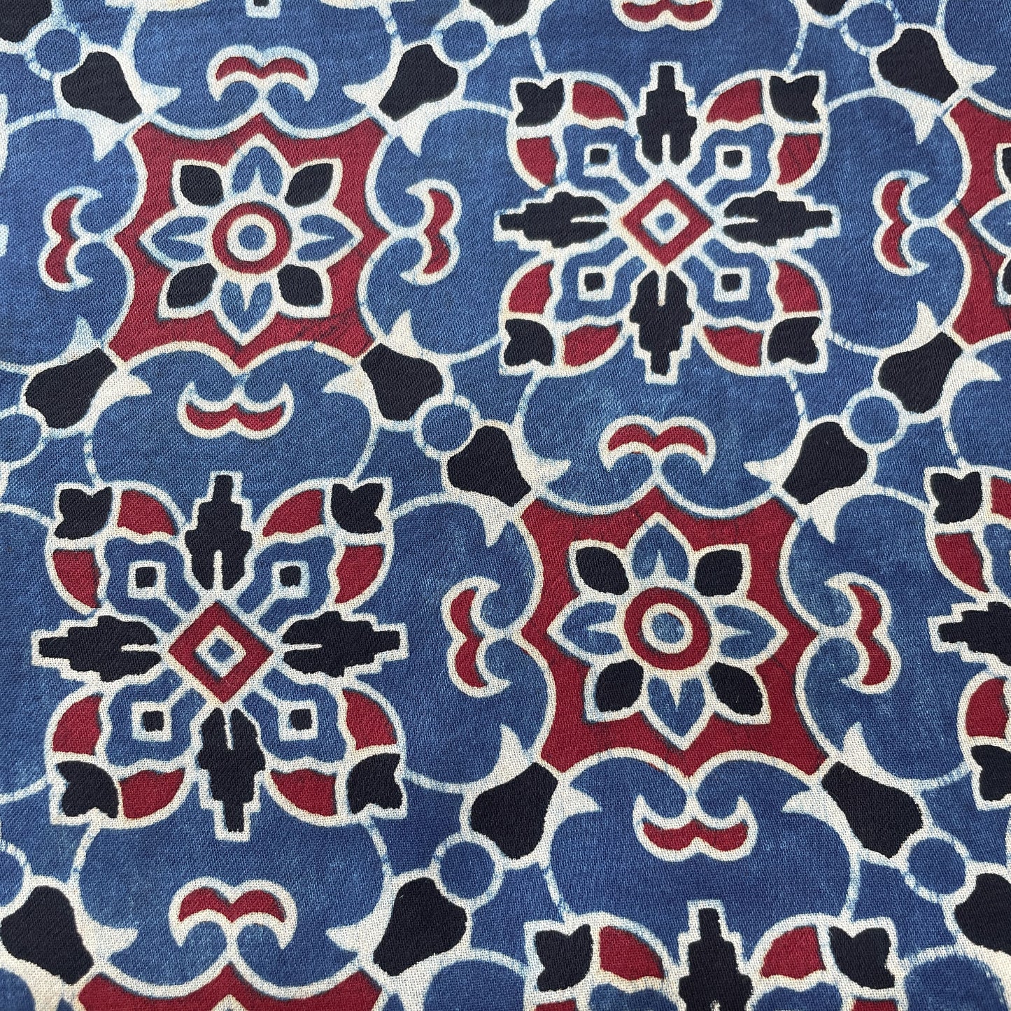 Green Floral Sequence Thread Embroidery Cotton Fabric - TradeUNO