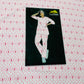 White & Pink Ikkat Print Cotton Satin Fabric - TradeUNO