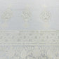 Exclusive White Traditional Chikankari Work Dyeable Georgette Fabric