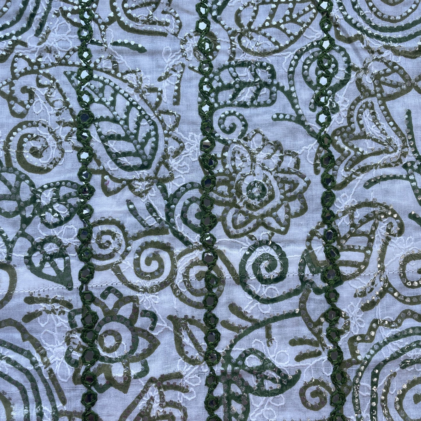 Exclusive Sky Blue Imported Beads Embroidery Net Fabric