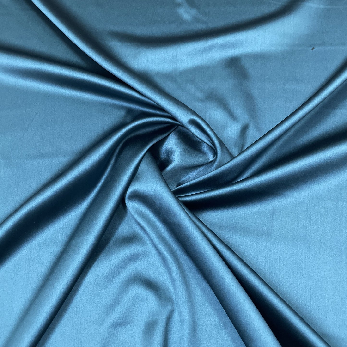 Exclusive Teal Green Solid Celina Satin Fabric