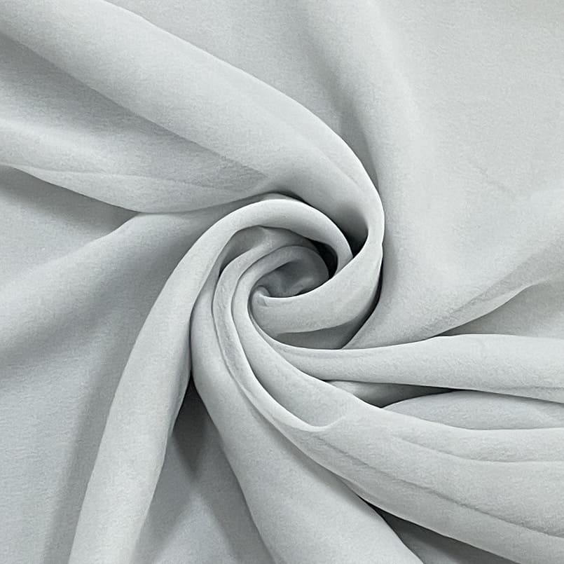 classic steel grey solid georgette fabric