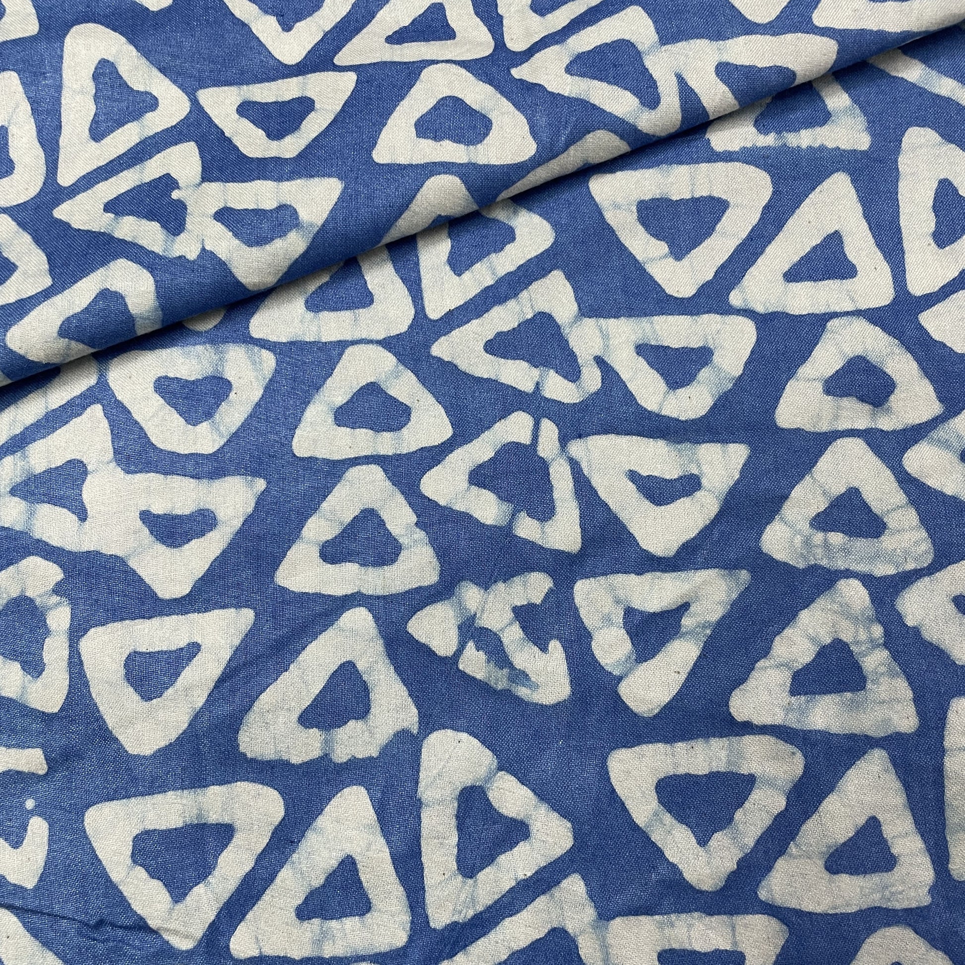 Blue Batik Pure Cotton Fabric