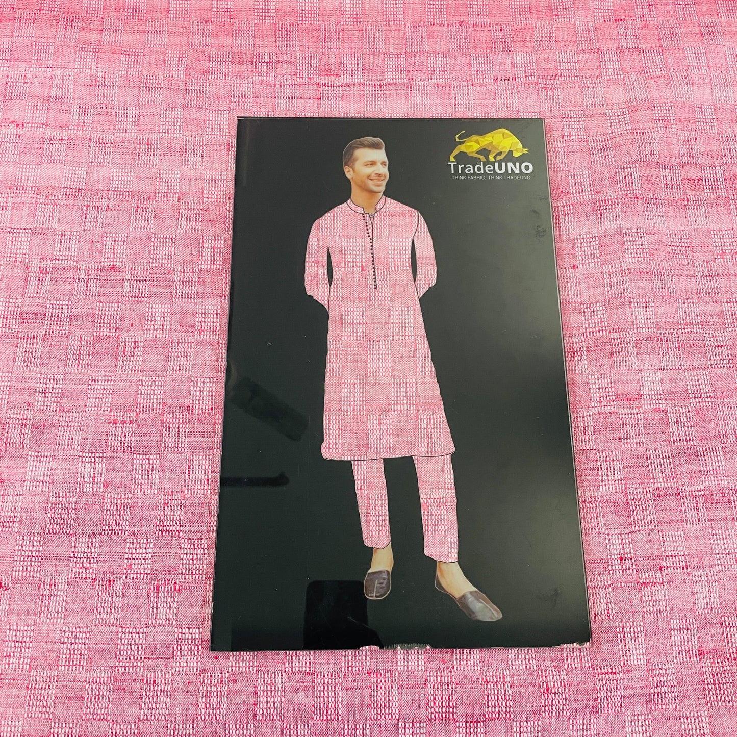 Pink Weaving Cotton Fabric - TradeUNO