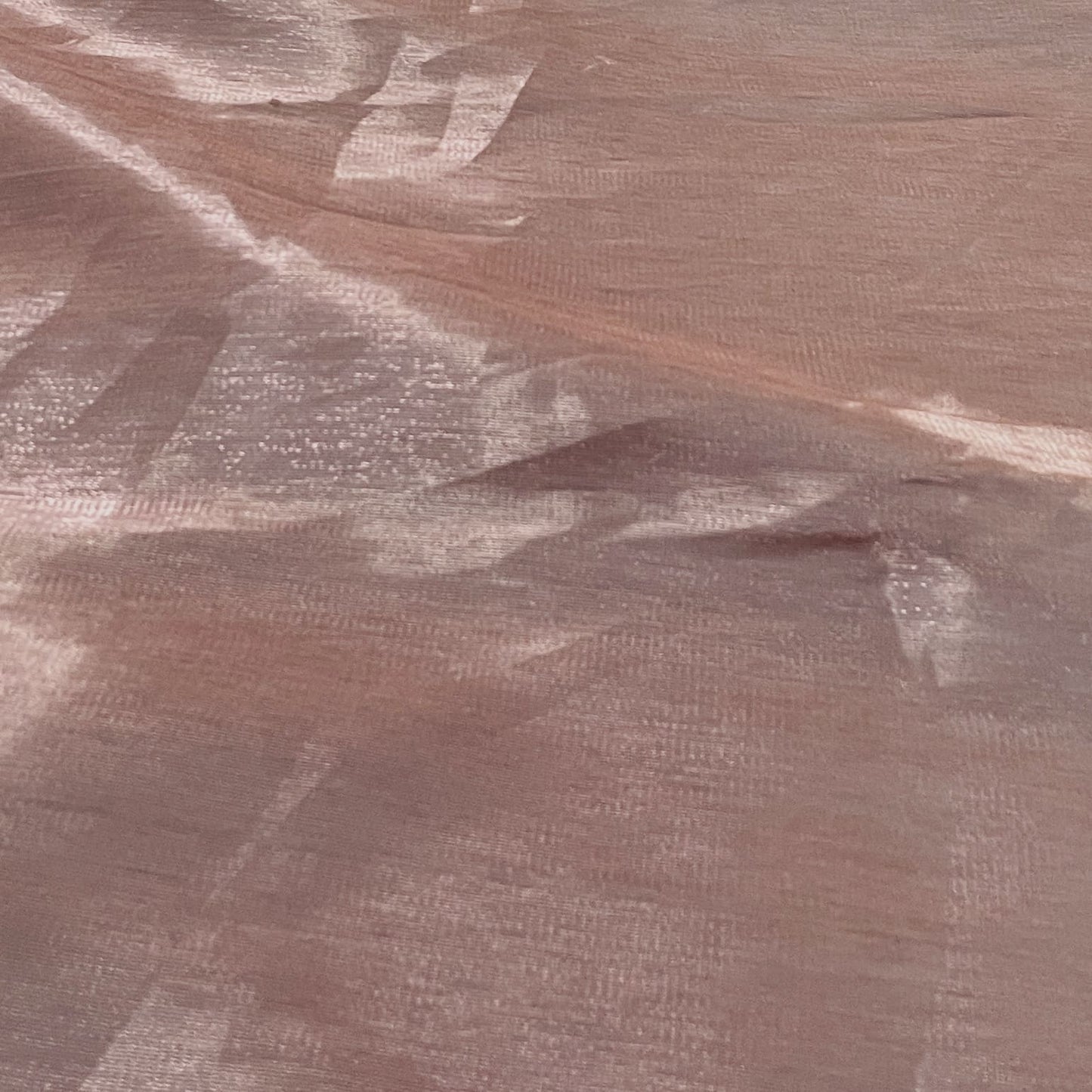 Exclusive Brown Solid Organza Fabric