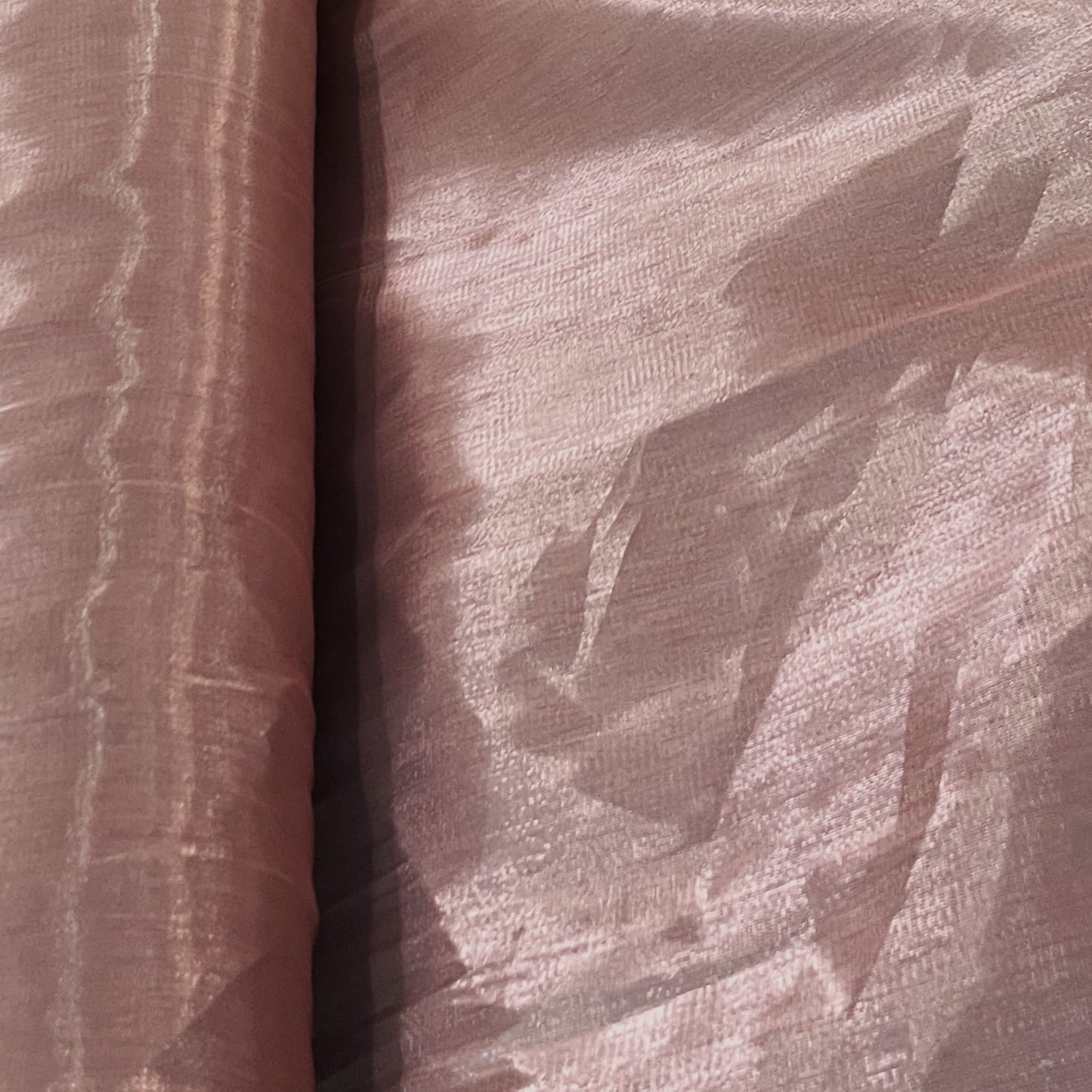 Exclusive Brown Solid Organza Fabric