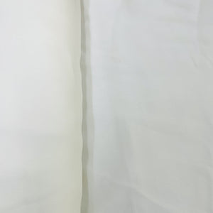 Exclusive White Solid Georgette Satin Fabric