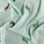 Mint Green Quirky Thread Embroidery Cotton Fabric