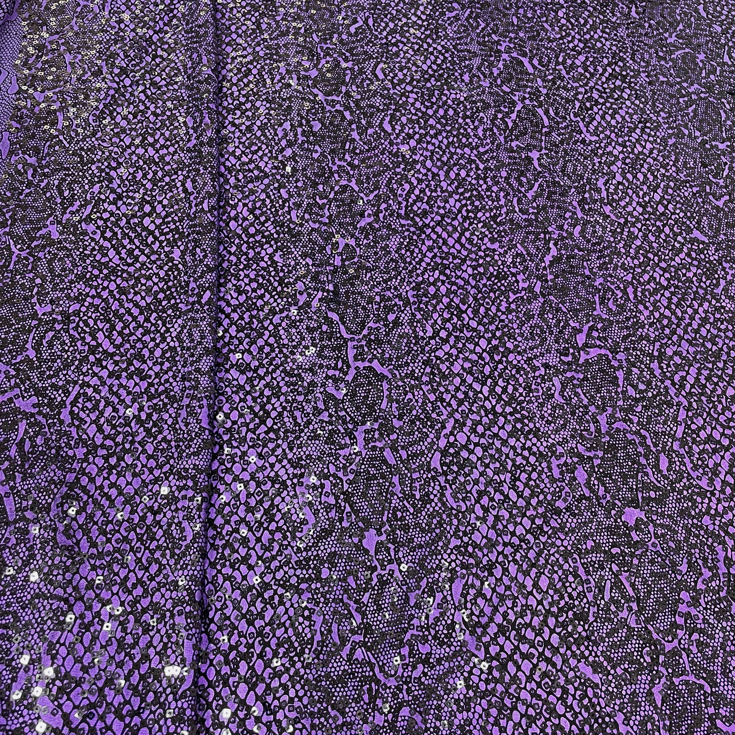 black purple animal embroidery net fabric 48