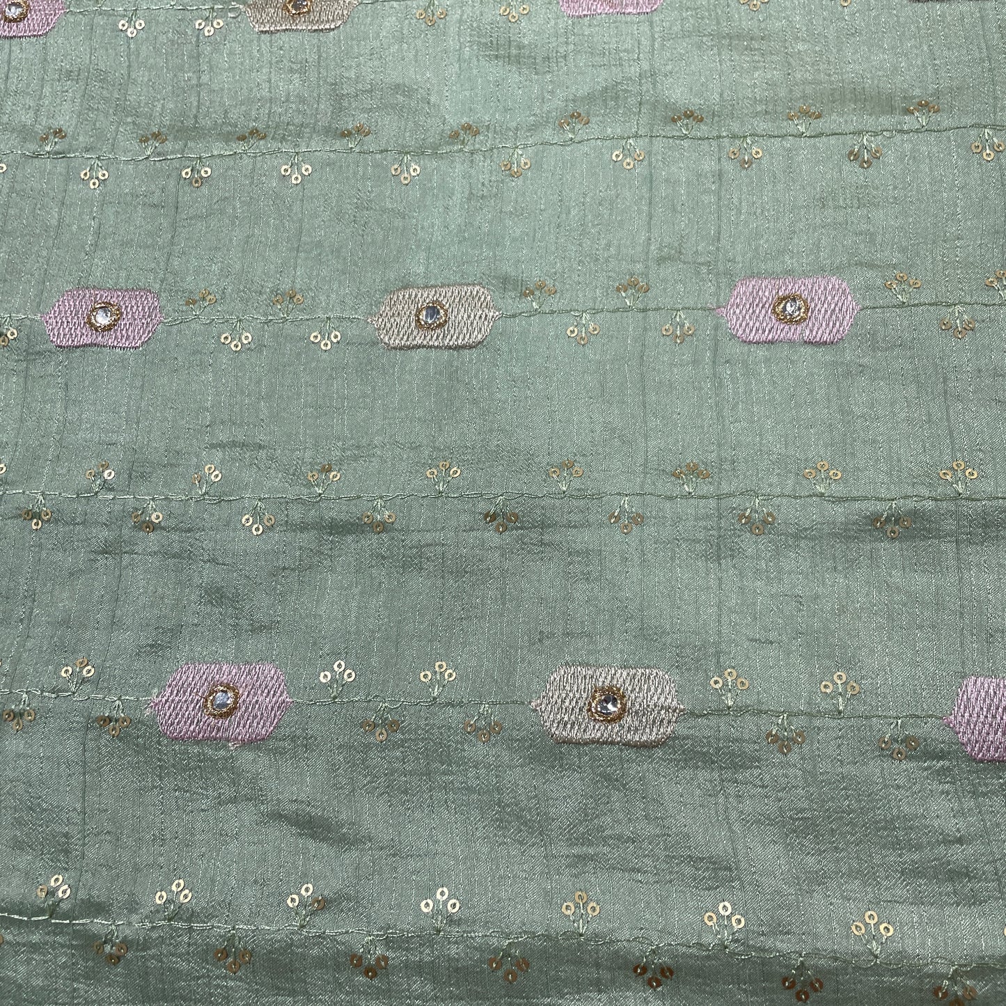 Premium Orange Floral Print Banarsi Jacquard Dupatta