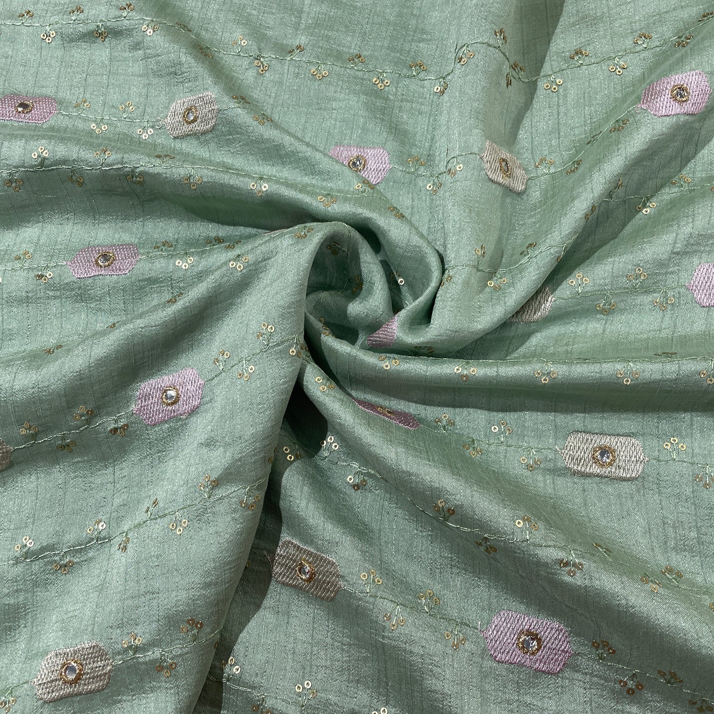 Premium Orange Floral Print Banarsi Jacquard Dupatta