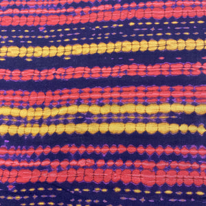 Dark purple Multicolor Abstract Print Viscose Muslin Fabric