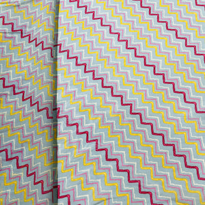 Sage Green chivon Print Georgette Fabric