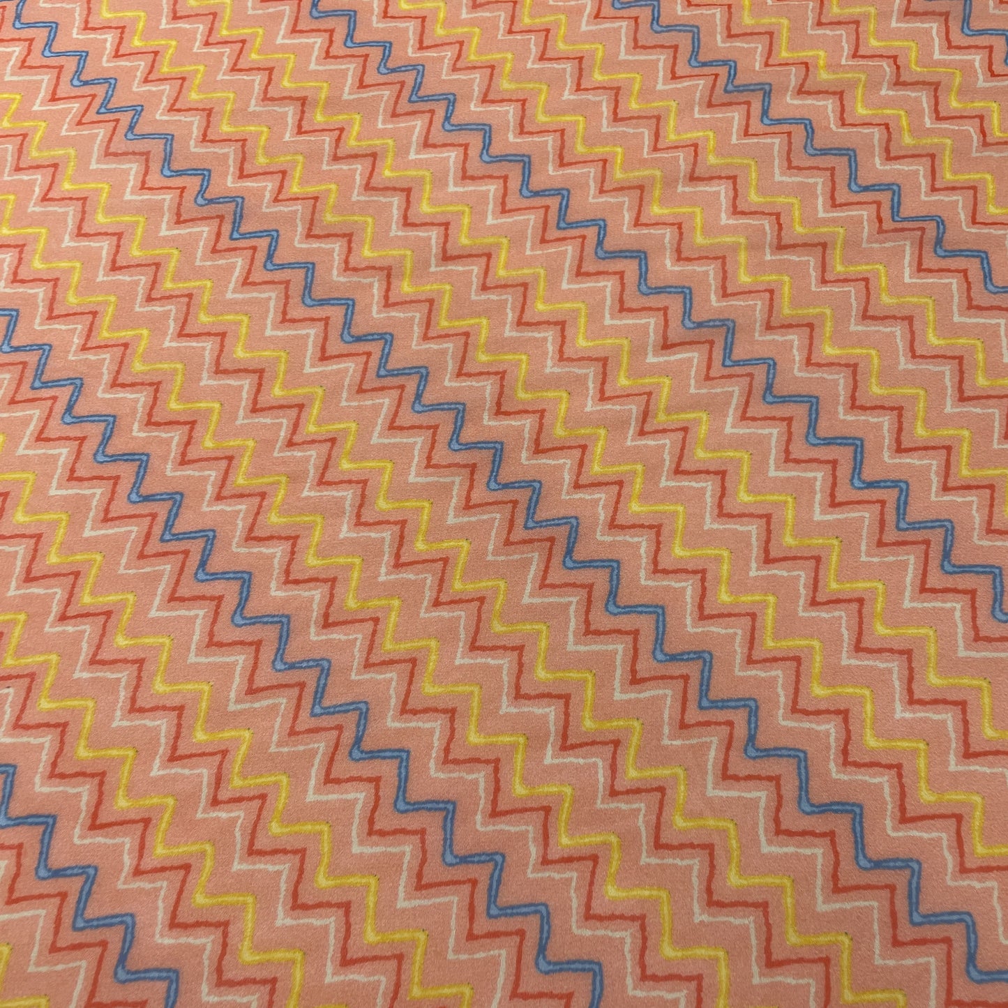 Orange Chivon Print Georgette Fabric