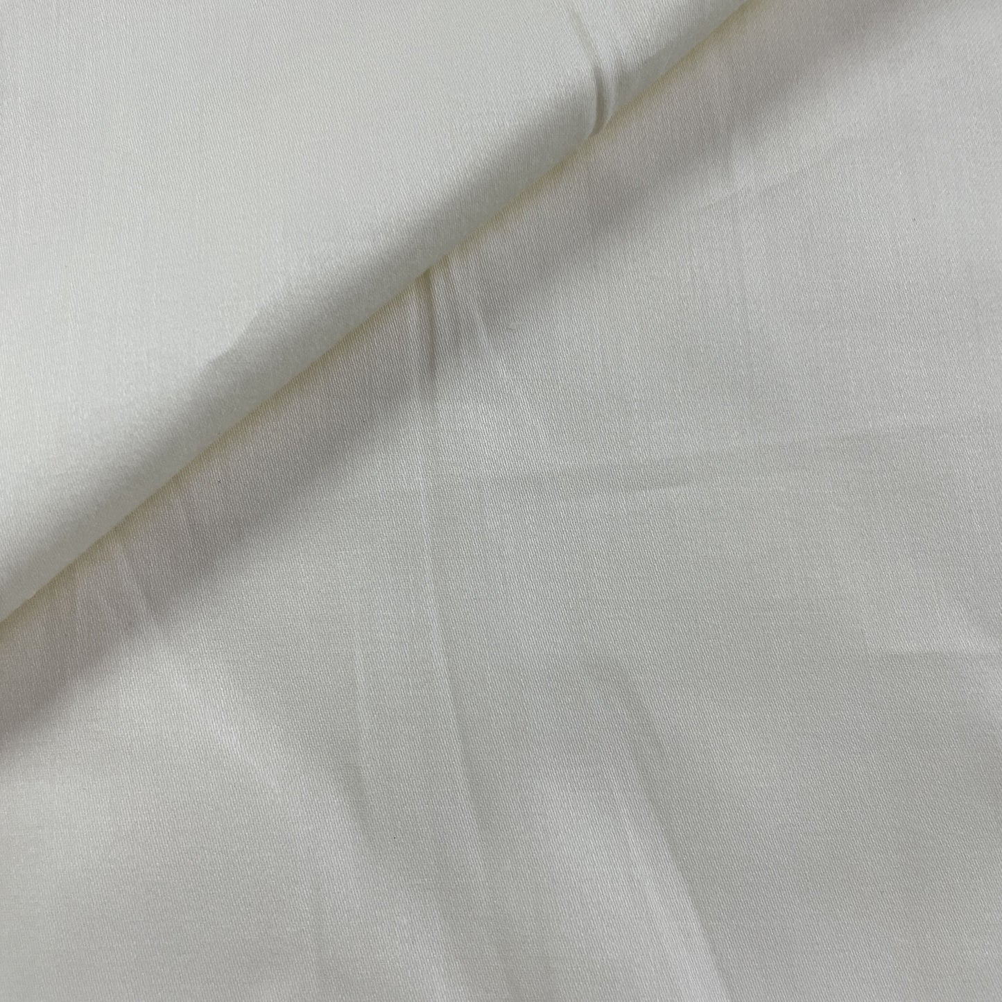 Premium OffWhite Solid Cotton Satin Fabric