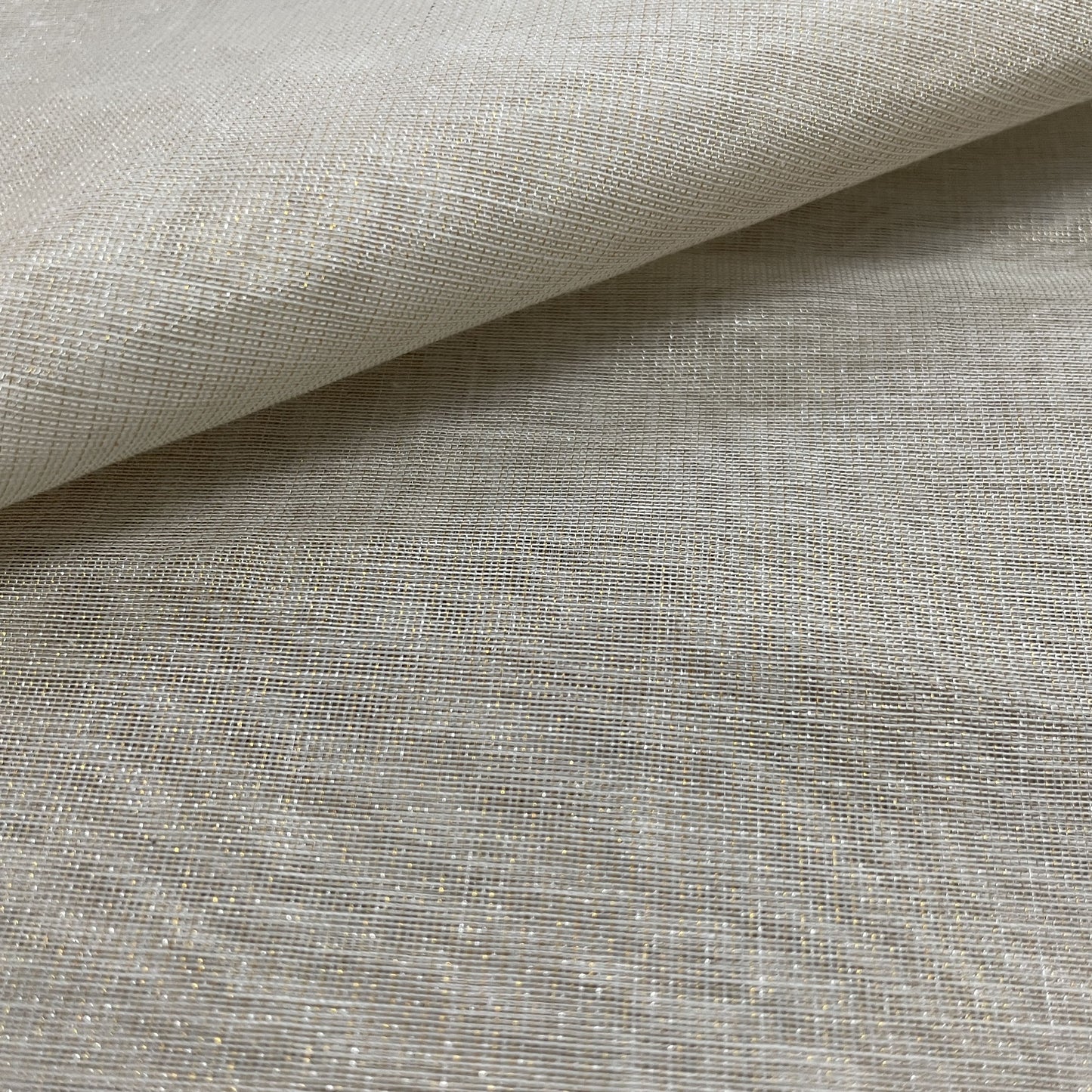 Premium Mustard Yellow Mukaish Work Bemberg Silk Fabric