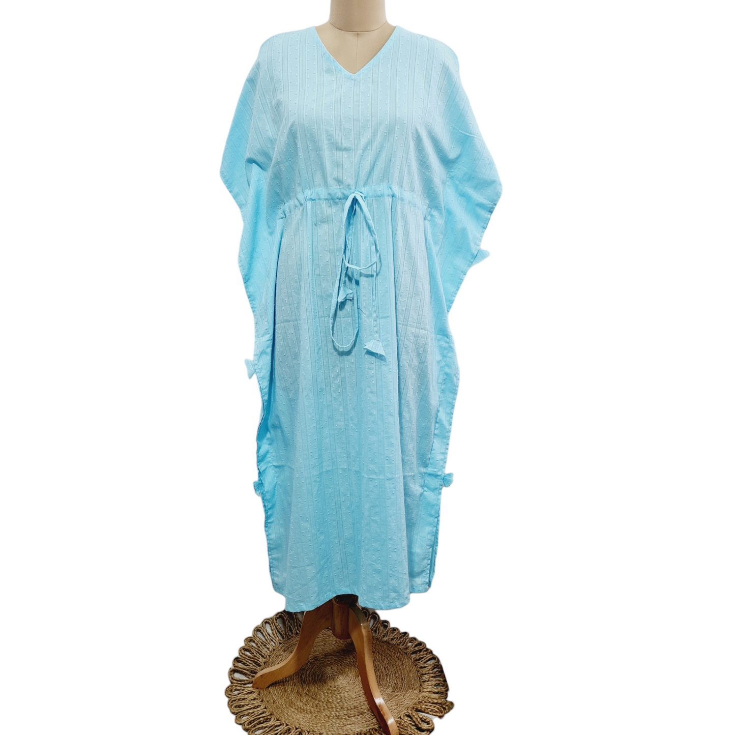 Sky Blue Dobby Kaftan