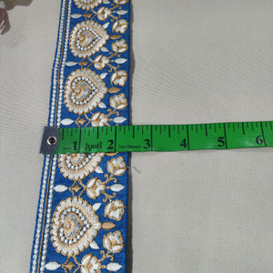 Blue Thread Embroidery Lace 15806