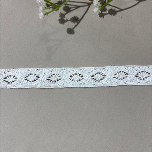 Off White Dyeable Cotton Lace 9157