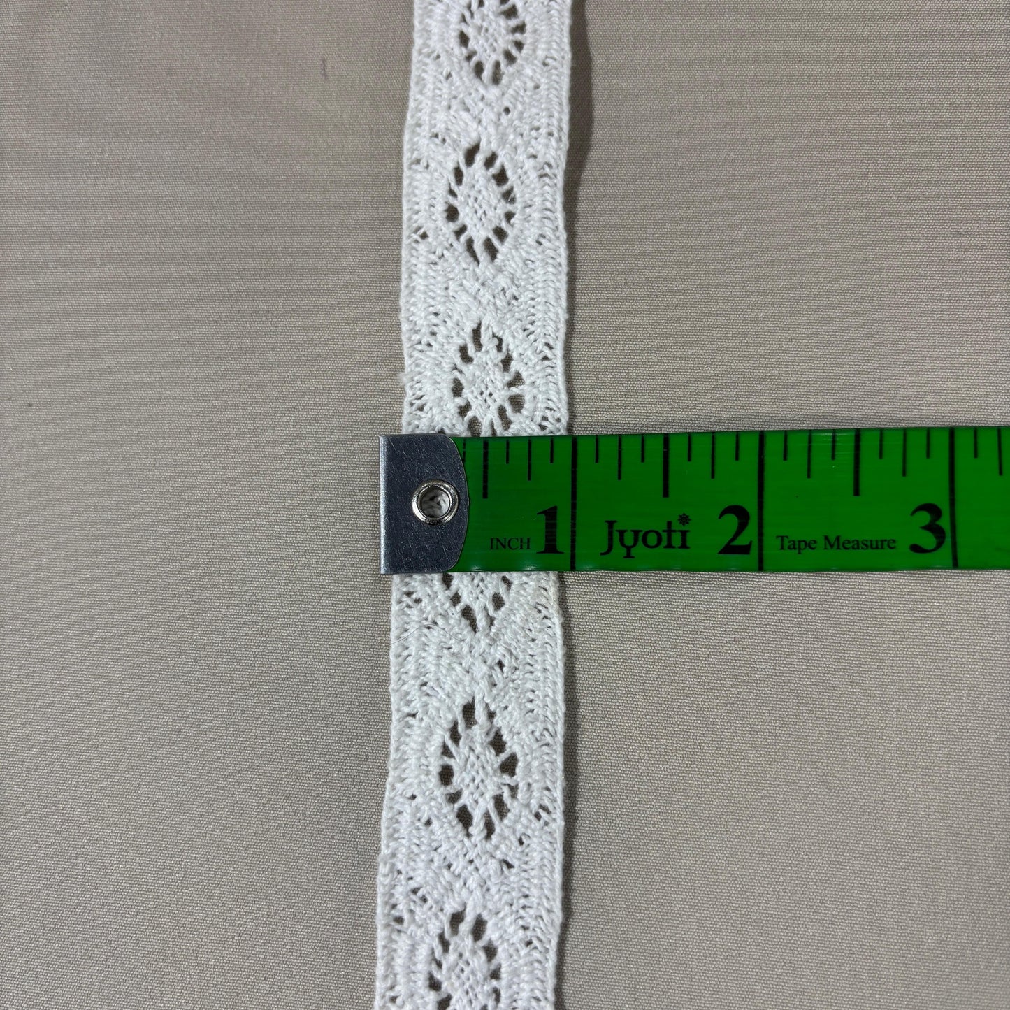 Off White Dyeable Cotton Lace 9157