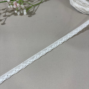 Off White Dyeable Cotton Lace 9150