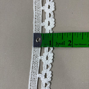 Off White Dyeable Cotton Lace 9153