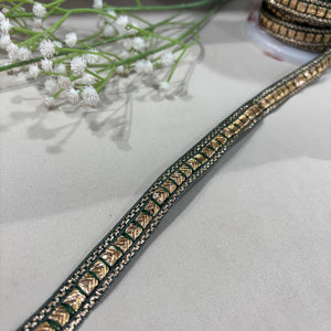 Dark Green Lace 21824