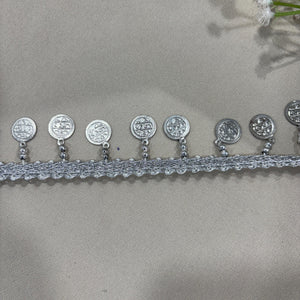 Silver Coins Lace 16991