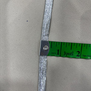 Silver Piping Satin Lace 15235