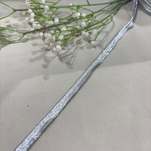 Silver Piping Satin Lace 15235