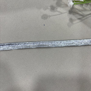 Silver Piping Satin Lace 15235