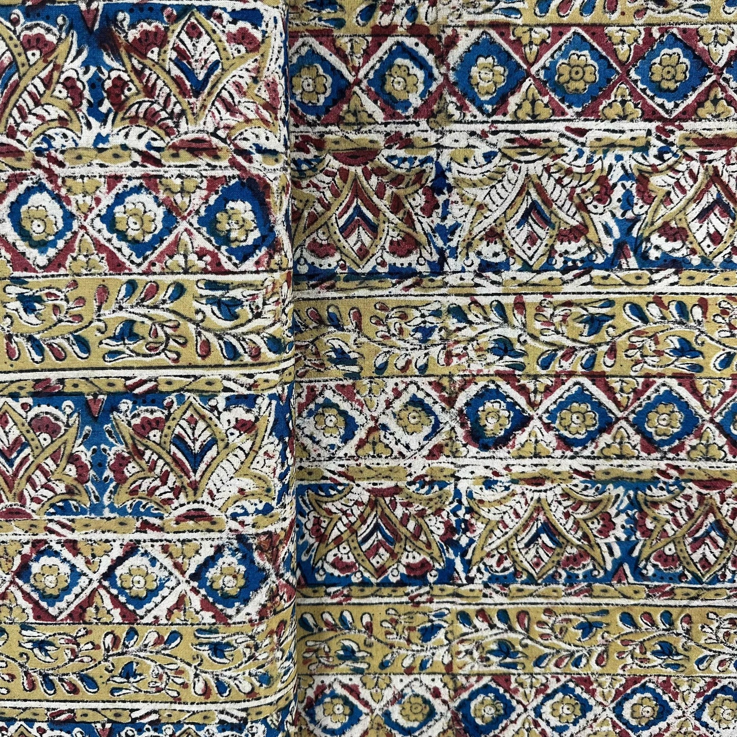 Green Handblock Print Cotton Fabric 23630