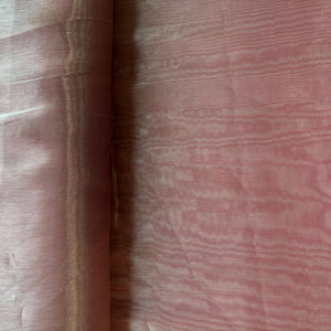 Strawberry Pink Solid Organza Fabric 13330