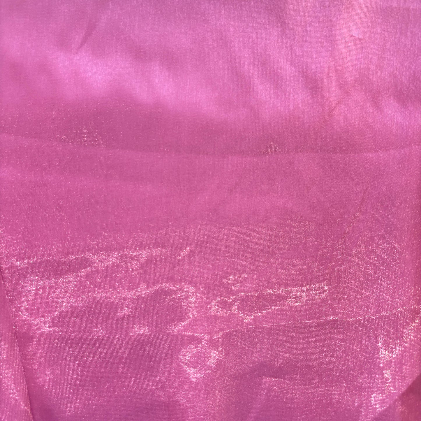 Pink Solid Satin Organza Fabric 9445