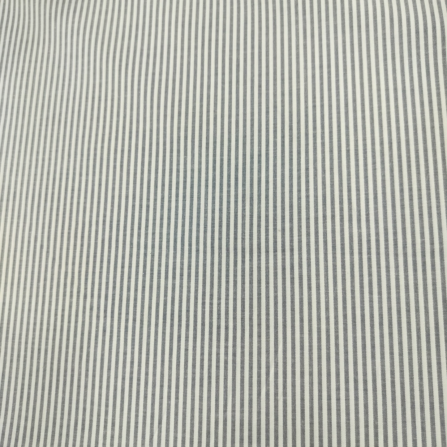 Blue White Stripes Print Poplin Lycra Fabric 16699
