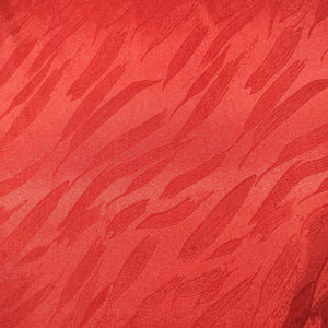 Red Leaves Satin Jacquard Fabric 14400