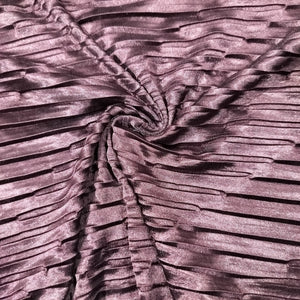 Maroon Plated Knit Lycra Fabric 9131