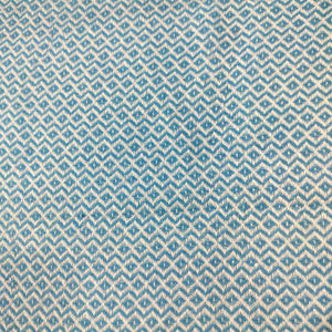 Blue Geomatrical Print Handloom Cotton Fabric 1029