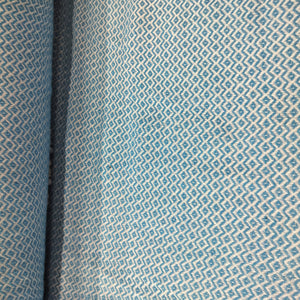 Blue Geomatrical Print Handloom Cotton Fabric 1029
