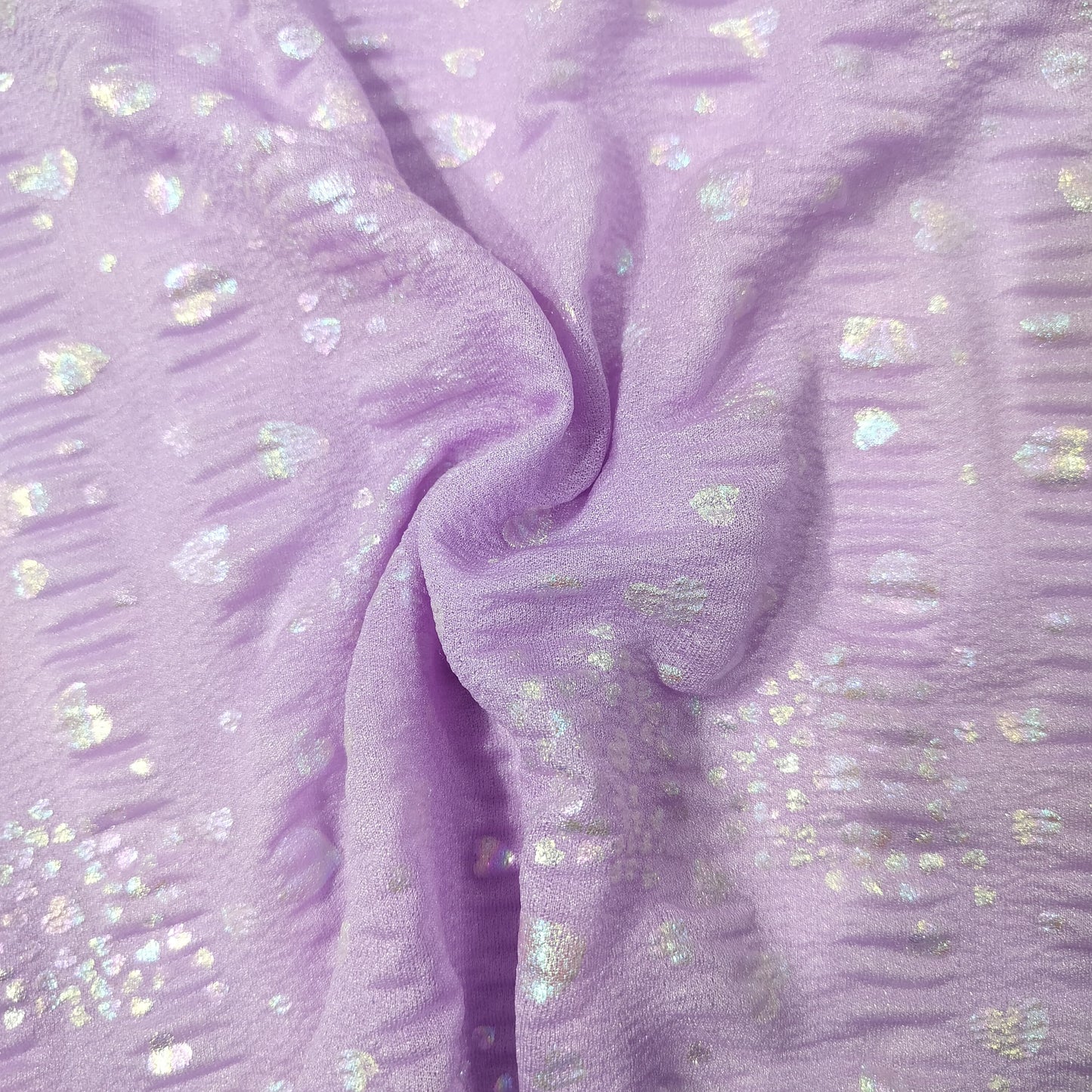 Purple Embroidery Net Sequence Fabric 6369
