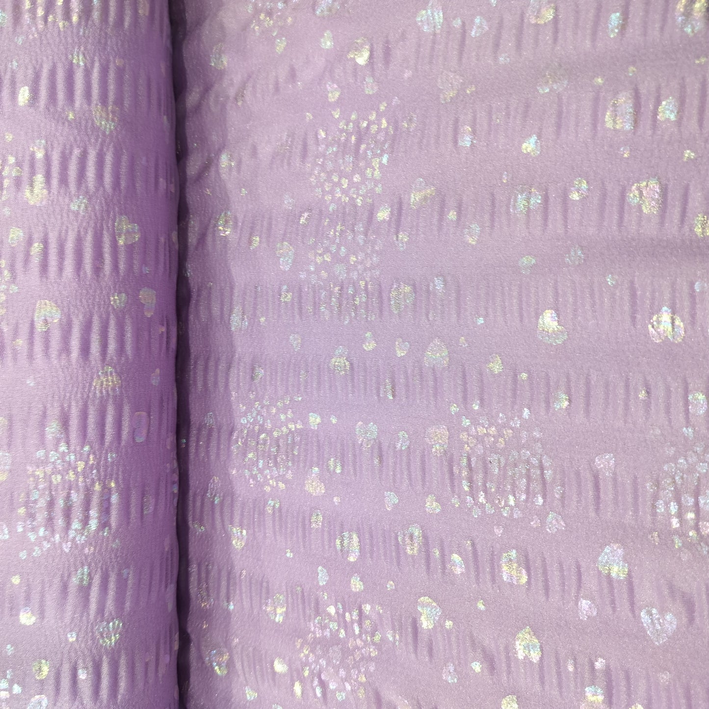 Purple Embroidery Net Sequence Fabric 6369